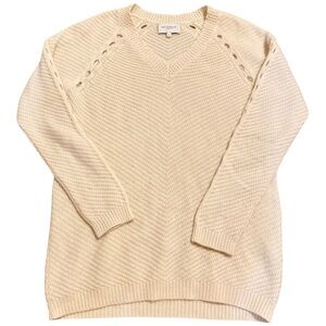 Women's Cream Cashmere Sweater Eric Bompard M